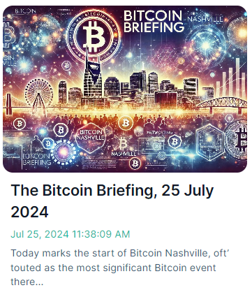 Bitcoin Brifein 25 july